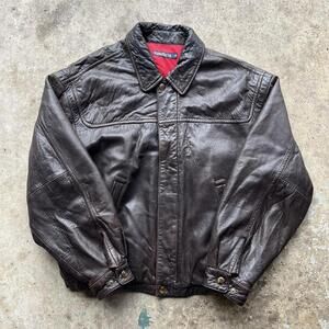 Vintage Nautica Leather Jacket